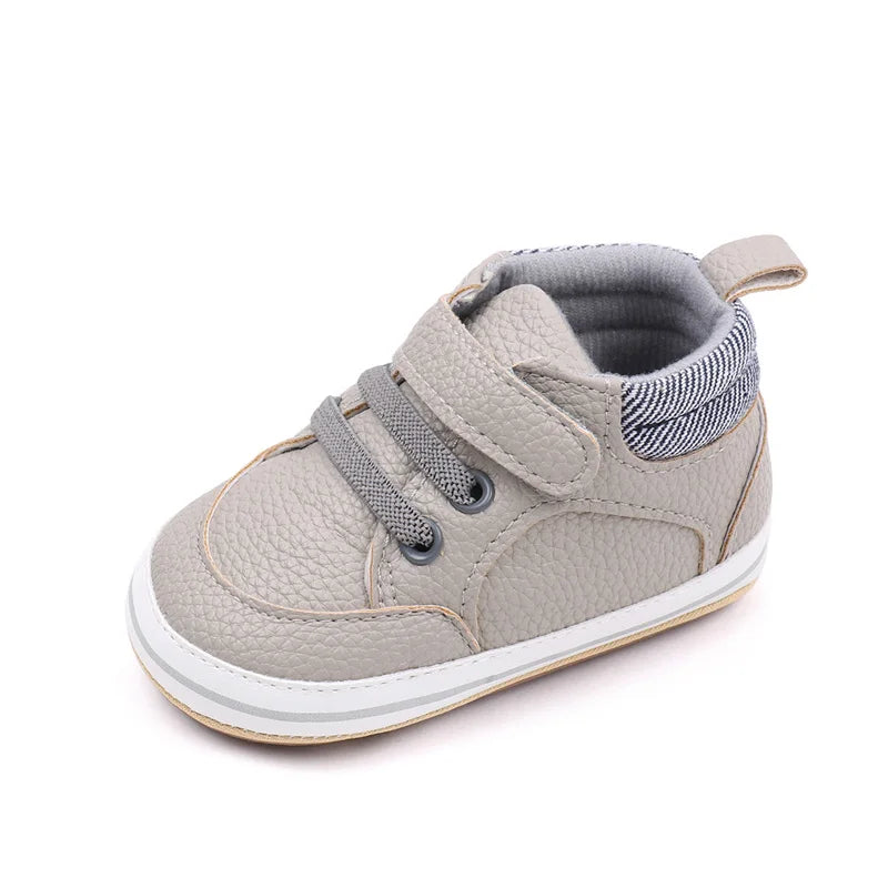 Chaussures bébé antidérapantes, coloris gris