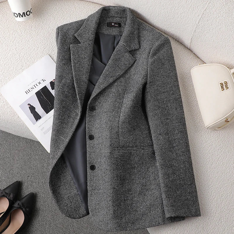 Blazer pour femme à tailleur cintré, vue de dos
