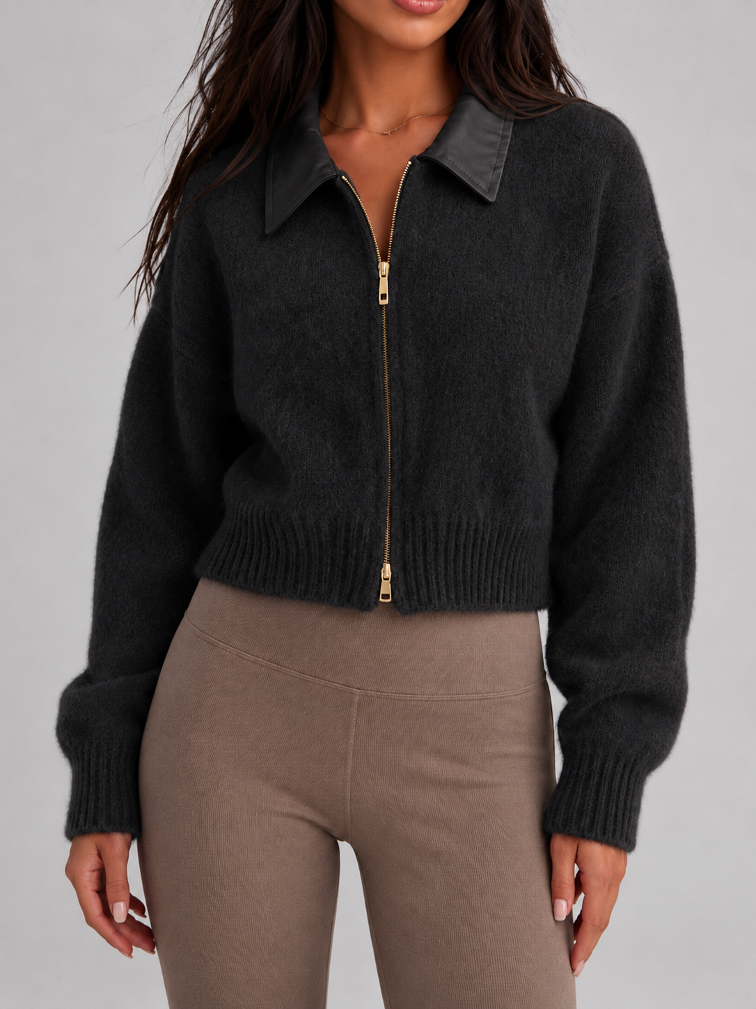 cardigan en maille douce, vue de dos