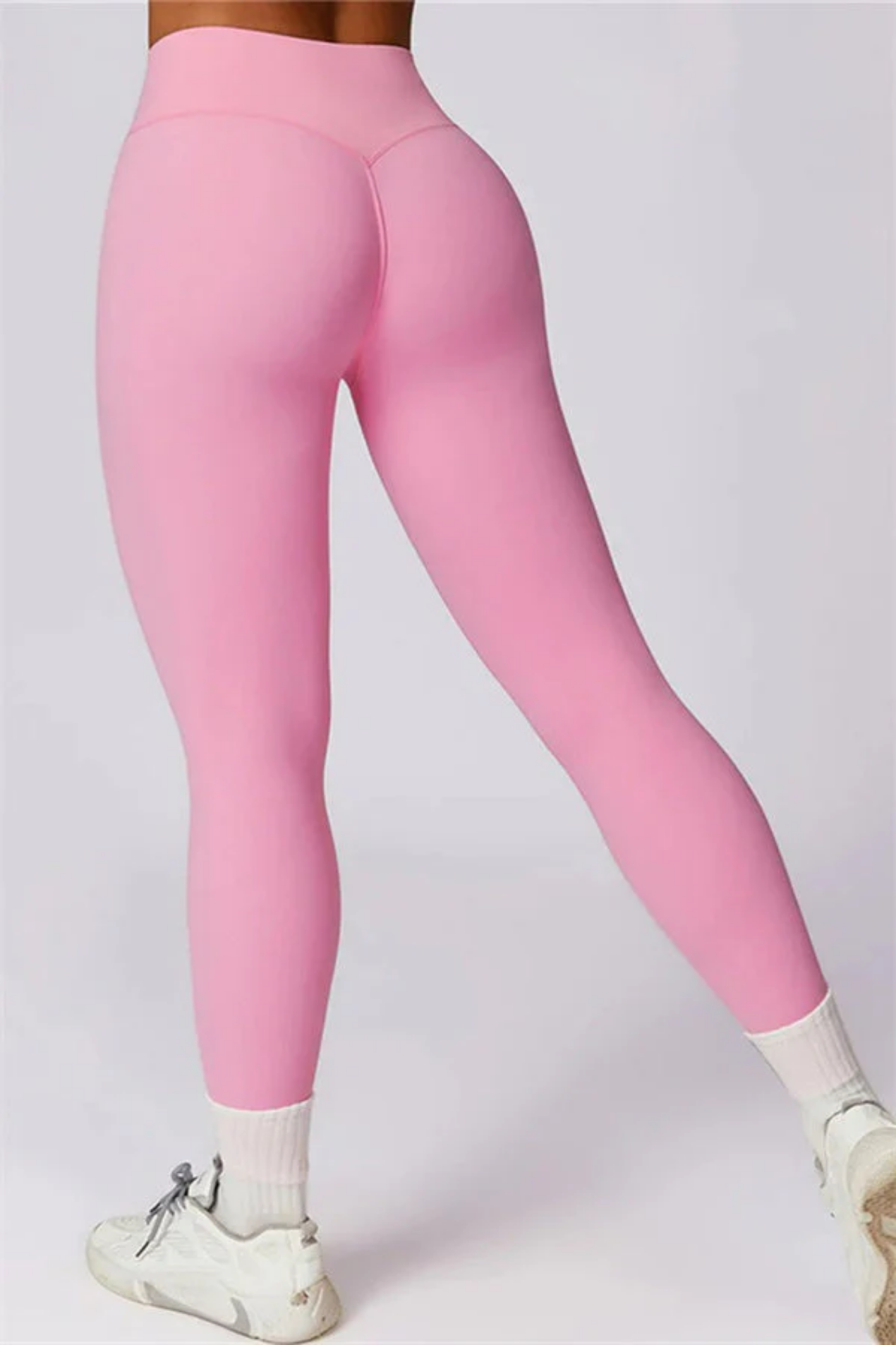 Completo Sportivo Donna Incrociato sulla Schiena – Top e Leggings a Vita Alta Scolpenti