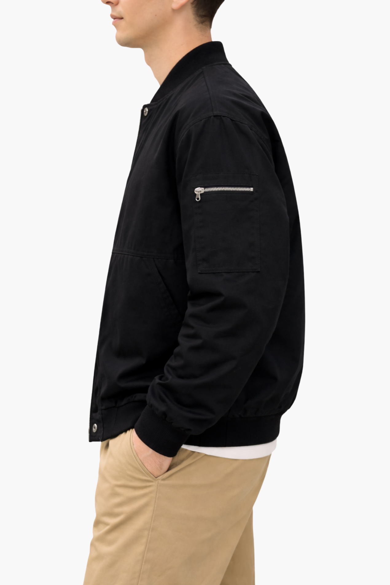 Blouson Bomber Homme Léger – Style Urbain & Coupe Casual Zippée | Mi-Saison & Sortie