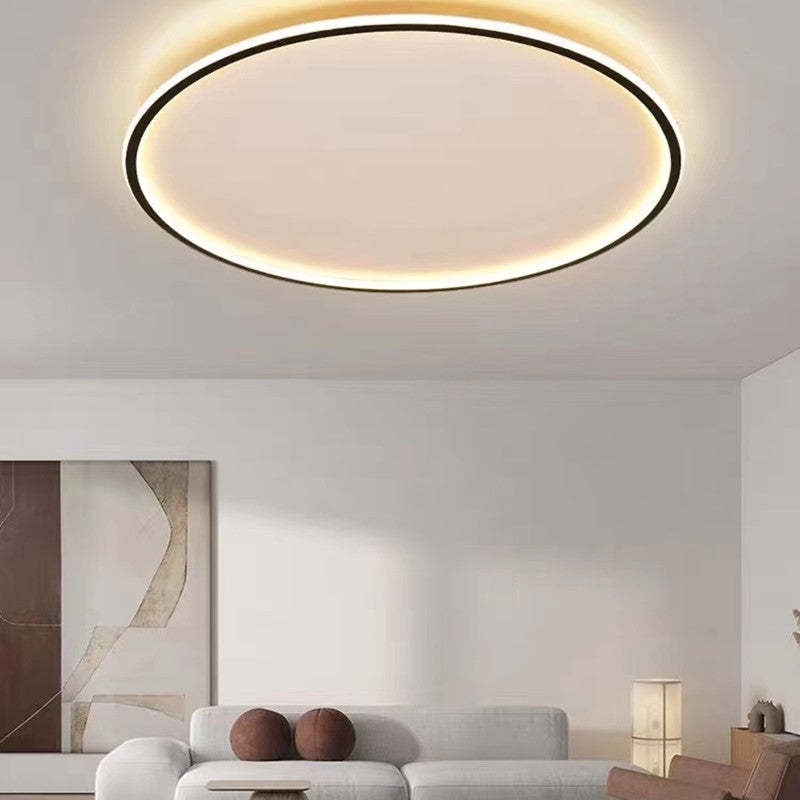 Plafonnier rond noir 50 cm