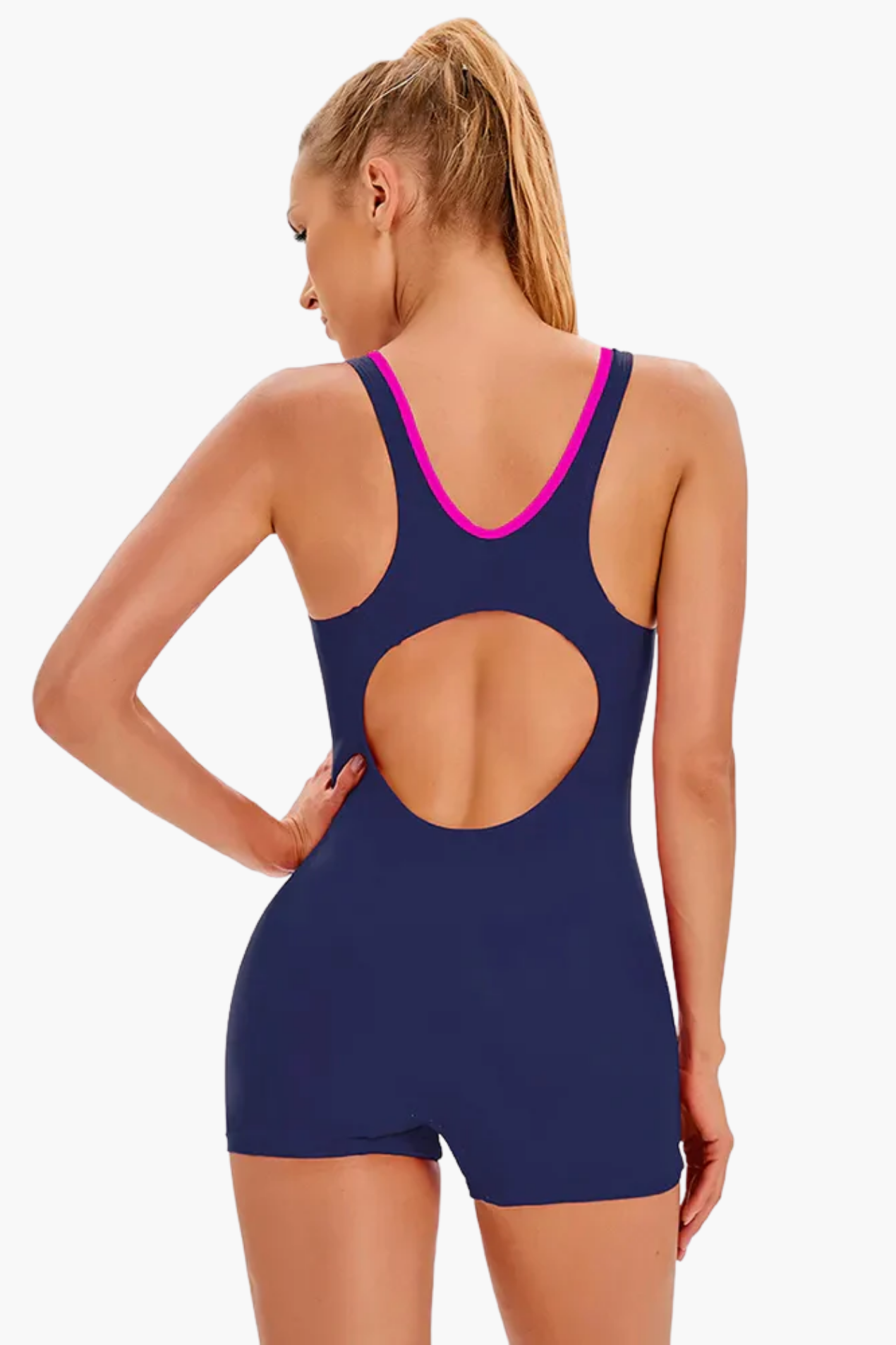 Maillot de Bain Sport Femme Une Pièce Shorty – Maintien Actif & Coupe Dynamique | Natation & Plage