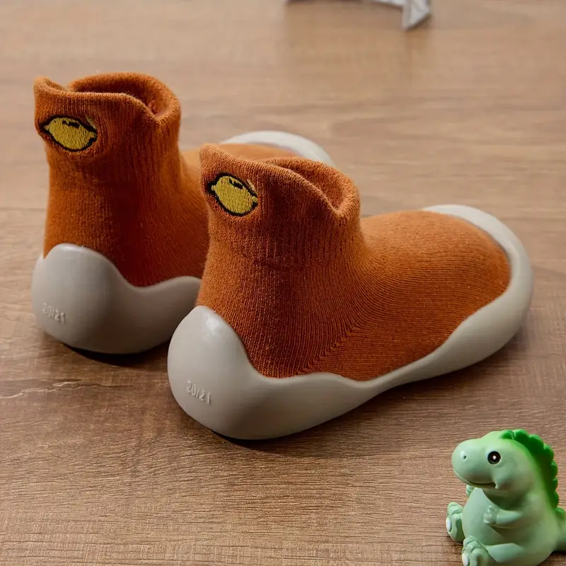 Chaussures bébé pieds nus, coloris orange