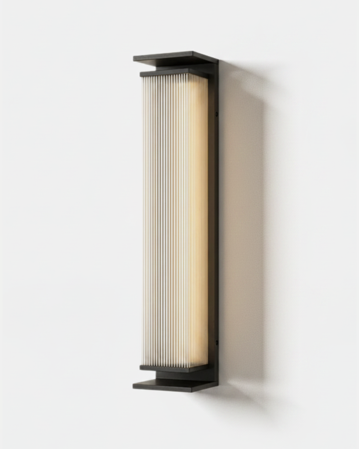 Applique murale extérieure XEDA colonne 120 cm en verre cannelé