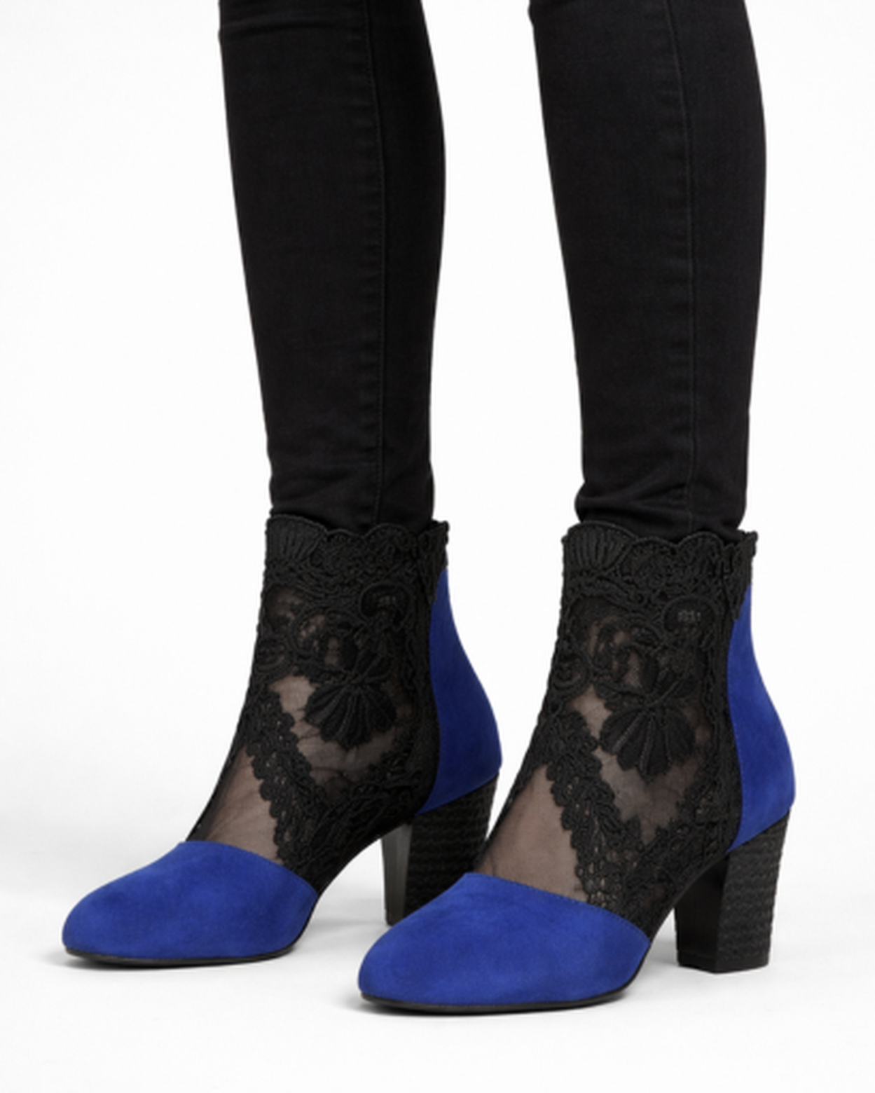 Bottines Talon Bloc Femme Dentelle – Élégance Féminine & Confort Assuré | Soirée & Quotidien
