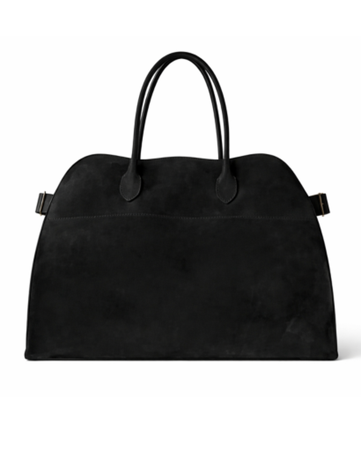 Borsa a spalla strutturata con manici lunghi e design essenziale