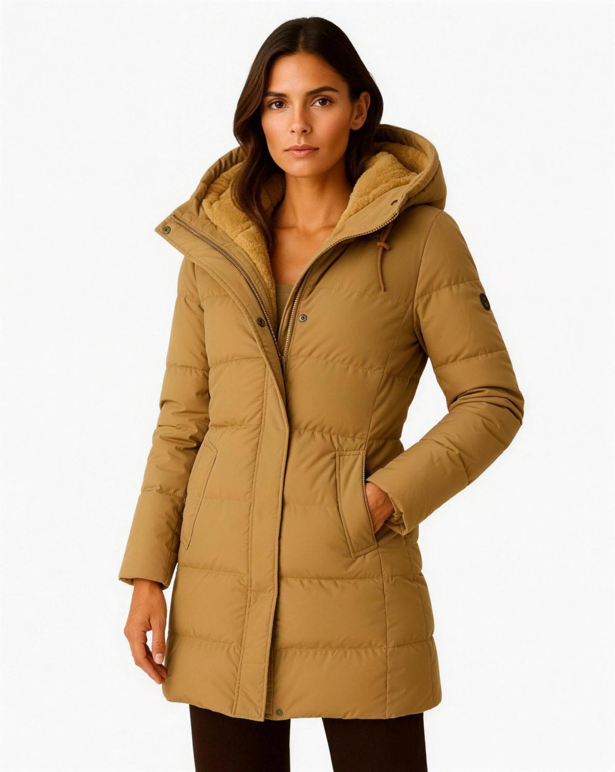 Doudoune femme marron