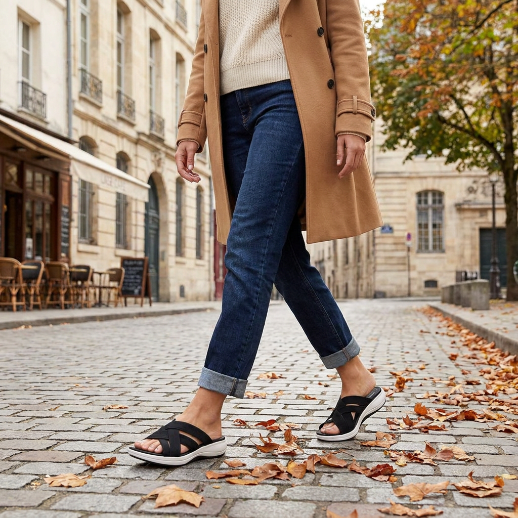 Sandales Orthopdiques Femme Soutien de la Vote Plantaire Confort Remb porte en automne