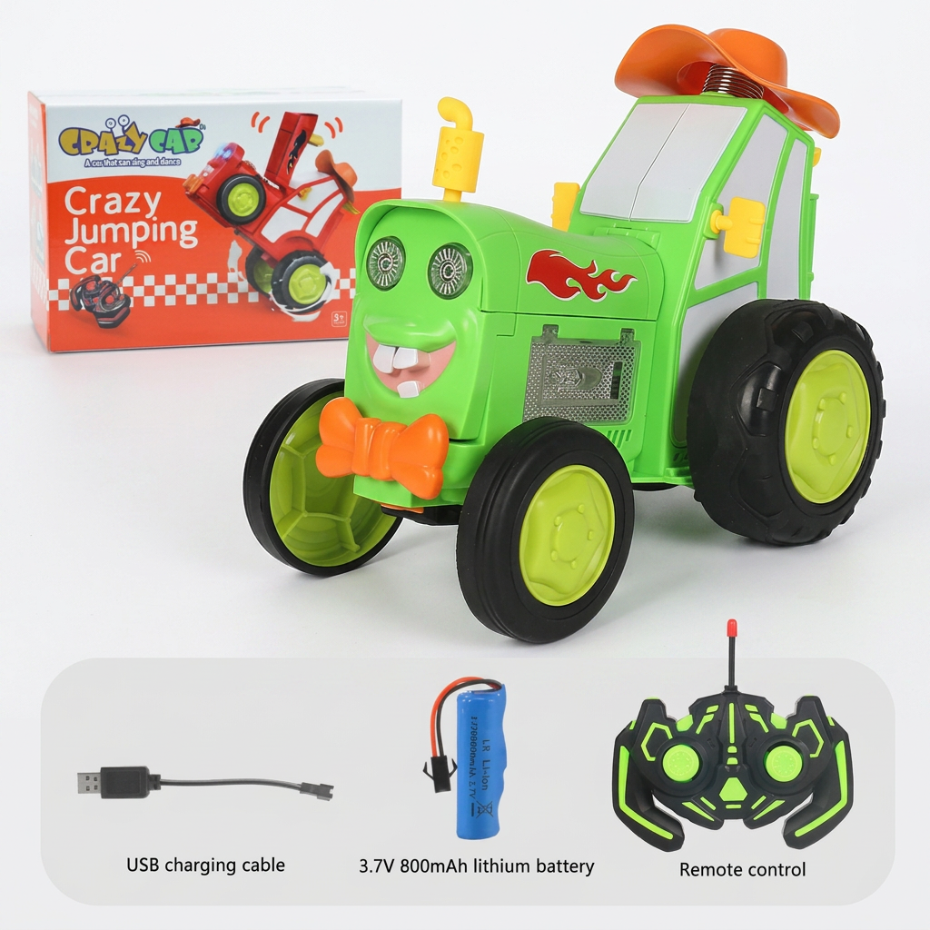 Tracteur cascadeur RC, détail des roues tout-terrain