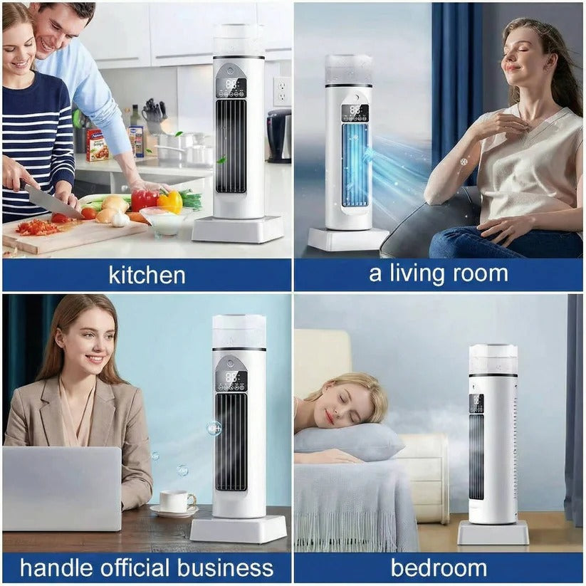 Ventilateur Tour sans Pales avec Brumisation