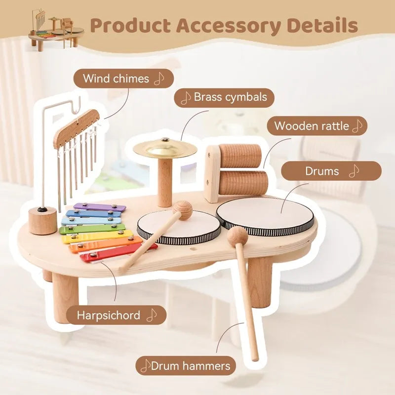 Vue d'ensemble des accessoires musicaux inclus