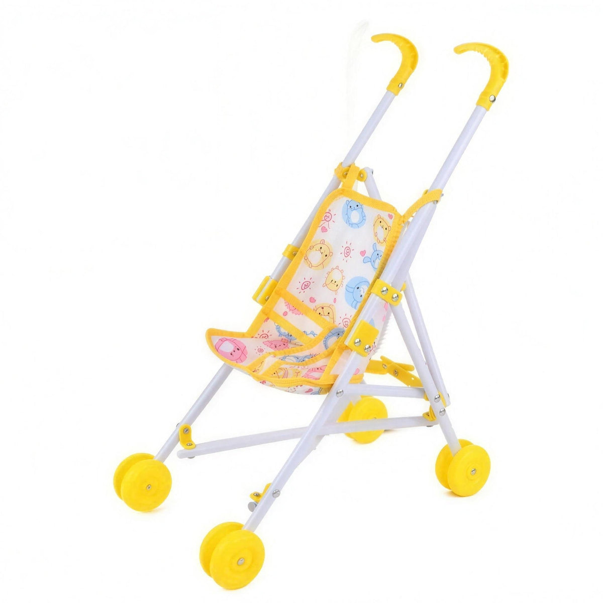 Landau pour poupées jaune, jouet poussette