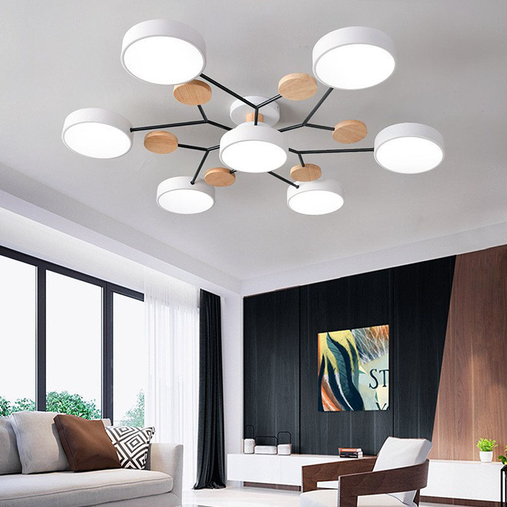 Suspension LED circulaire blanche