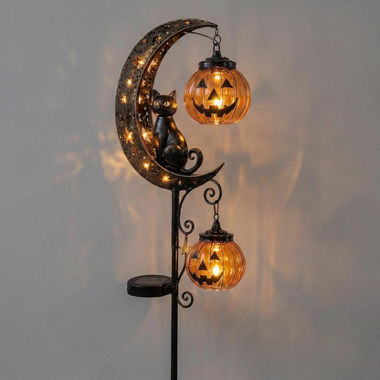 Piquet de jardin Halloween, style Double Citrouille