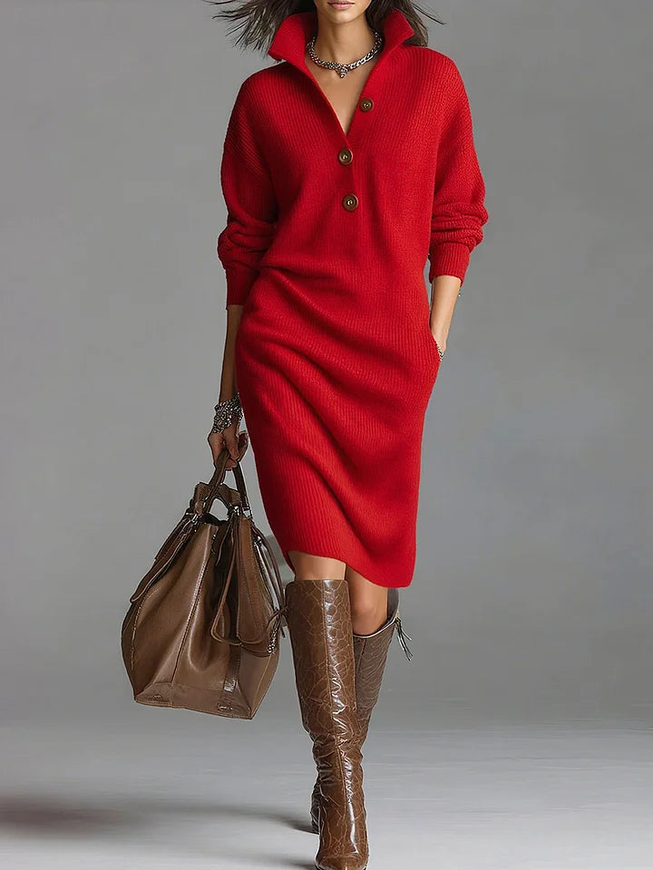 Robe pull Janice, coloris Rouge