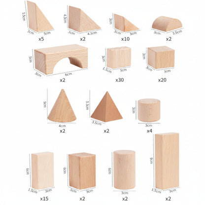 Enfants jouant ensemble avec les blocs de construction en bois