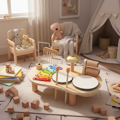 Table musicale enfant vue de dessus