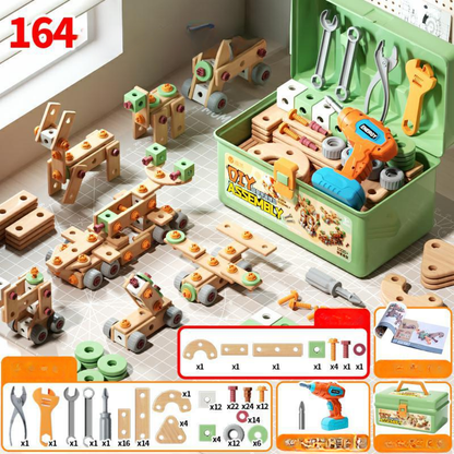 Coffret d'outils de construction, version 164 pièces