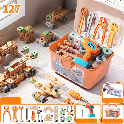 Coffret d'outils de construction, version 127 pièces