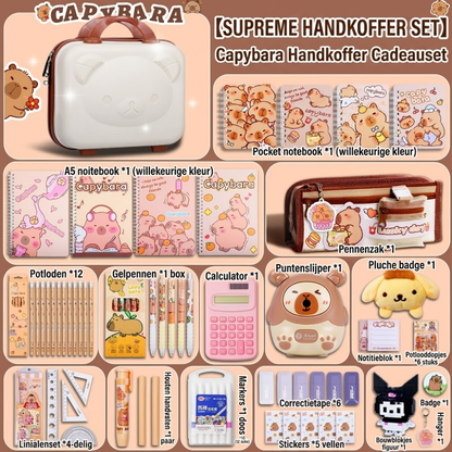 Coffret étude capybara deluxe 2 avec valise à roulettes