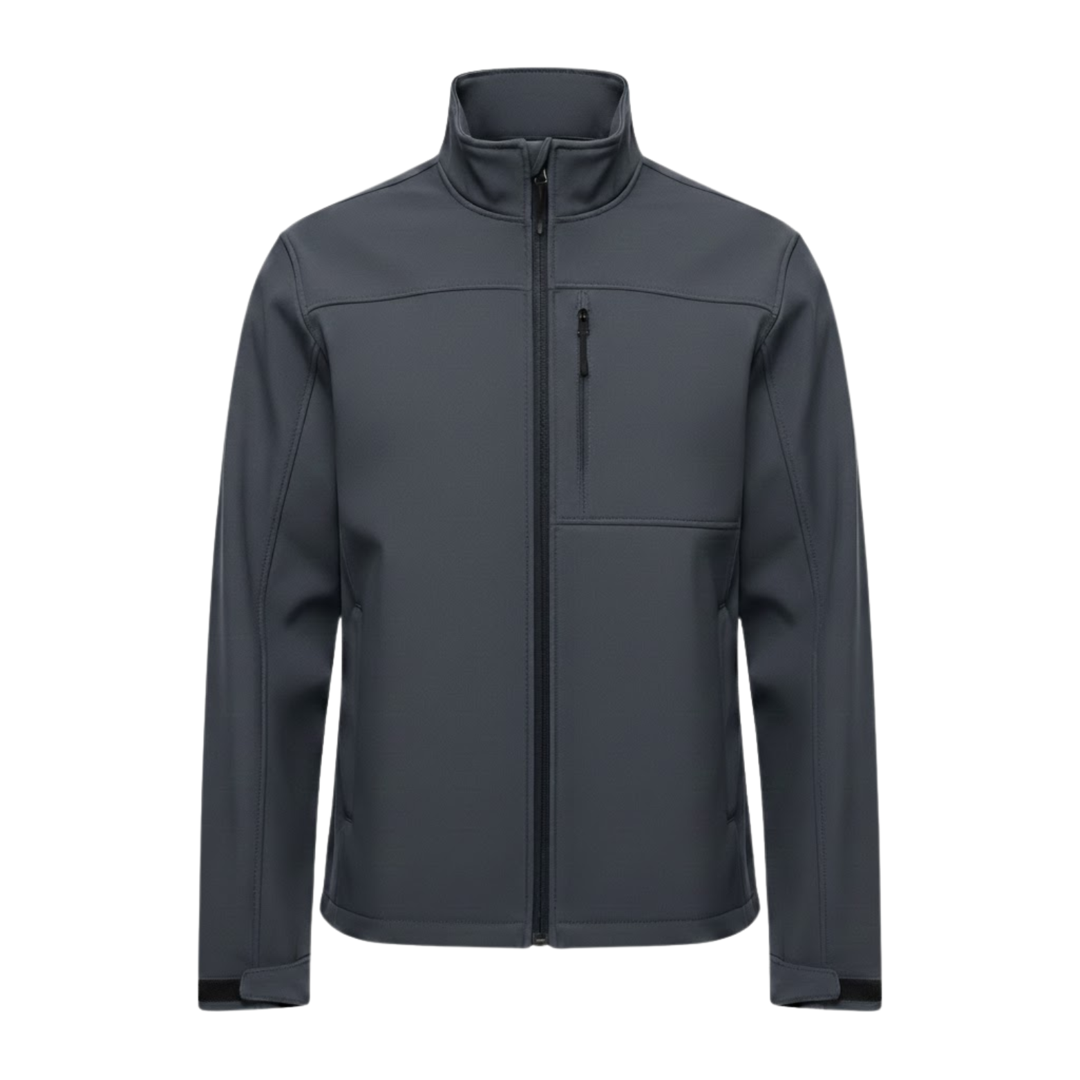 Veste imperméable homme col montant, coloris gris foncé