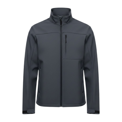 Veste imperméable homme col montant, coloris gris foncé