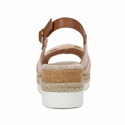 Sandales Ergonomiques Compensées Bride Ajustable | Confort Orthopédique Femme