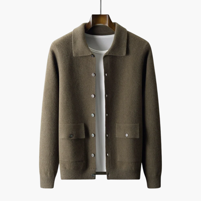 Cardigan Homme Cachemire Classique – Élégance & Douceur Intemporelle | Automne Hiver