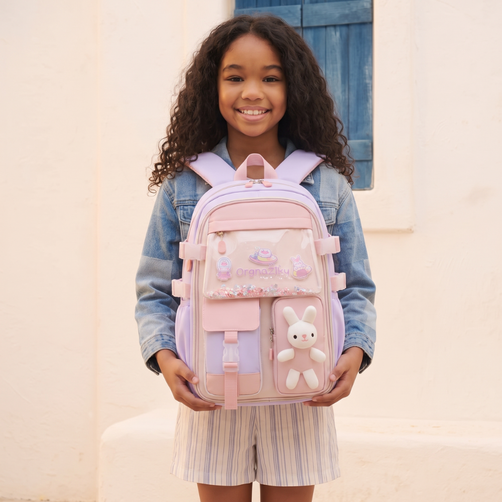 Sac à dos scolaire enfant, mise en situation