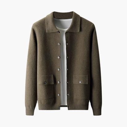 Cardigan Homme Cachemire Classique – Élégance & Douceur Intemporelle | Automne Hiver