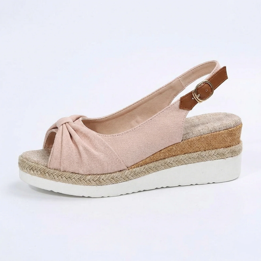Sandales Ergonomiques Compensées Bride Ajustable | Confort Orthopédique Femme