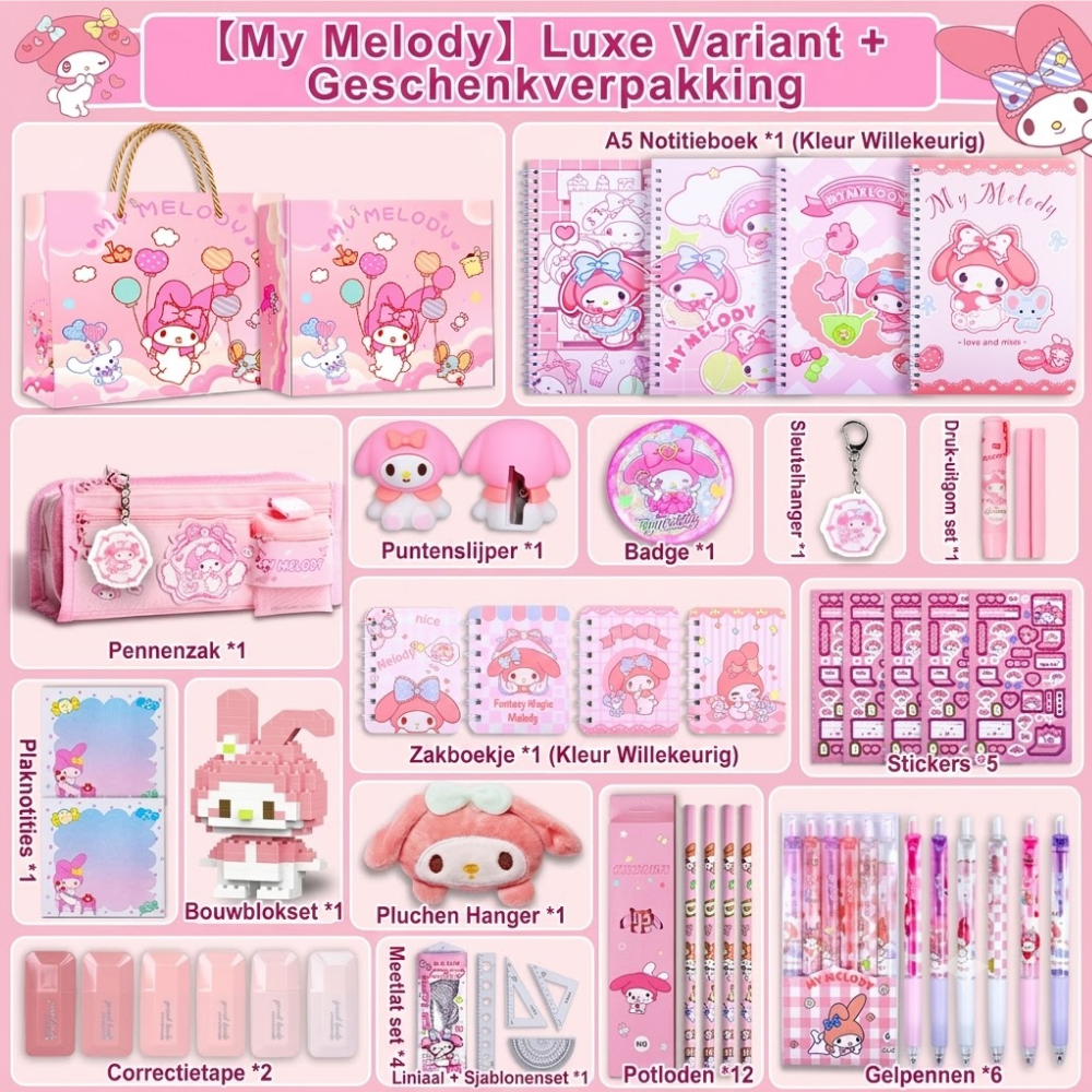 Coffret étude lapin mignon étendu en coffret cadeau