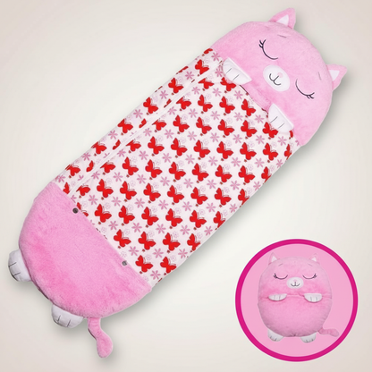 Sac de couchage enfant motif chat