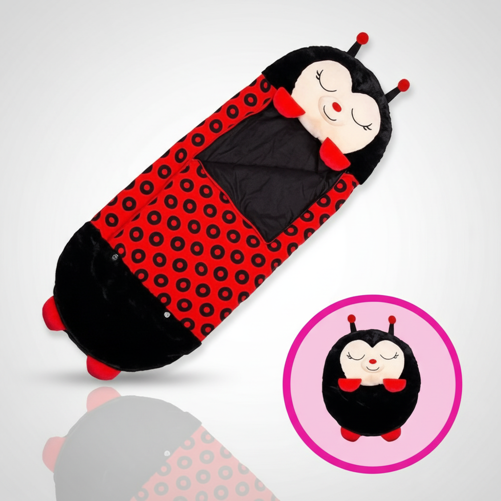 Sac de couchage enfant motif coccinelle