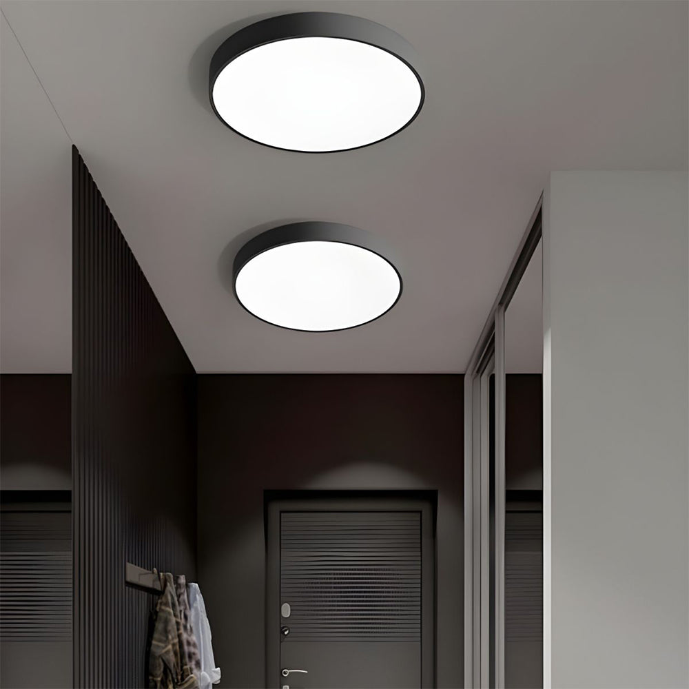 Plafonnier ultra-plat gris