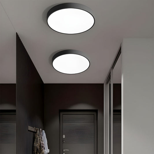 Plafonnier ultra-plat gris