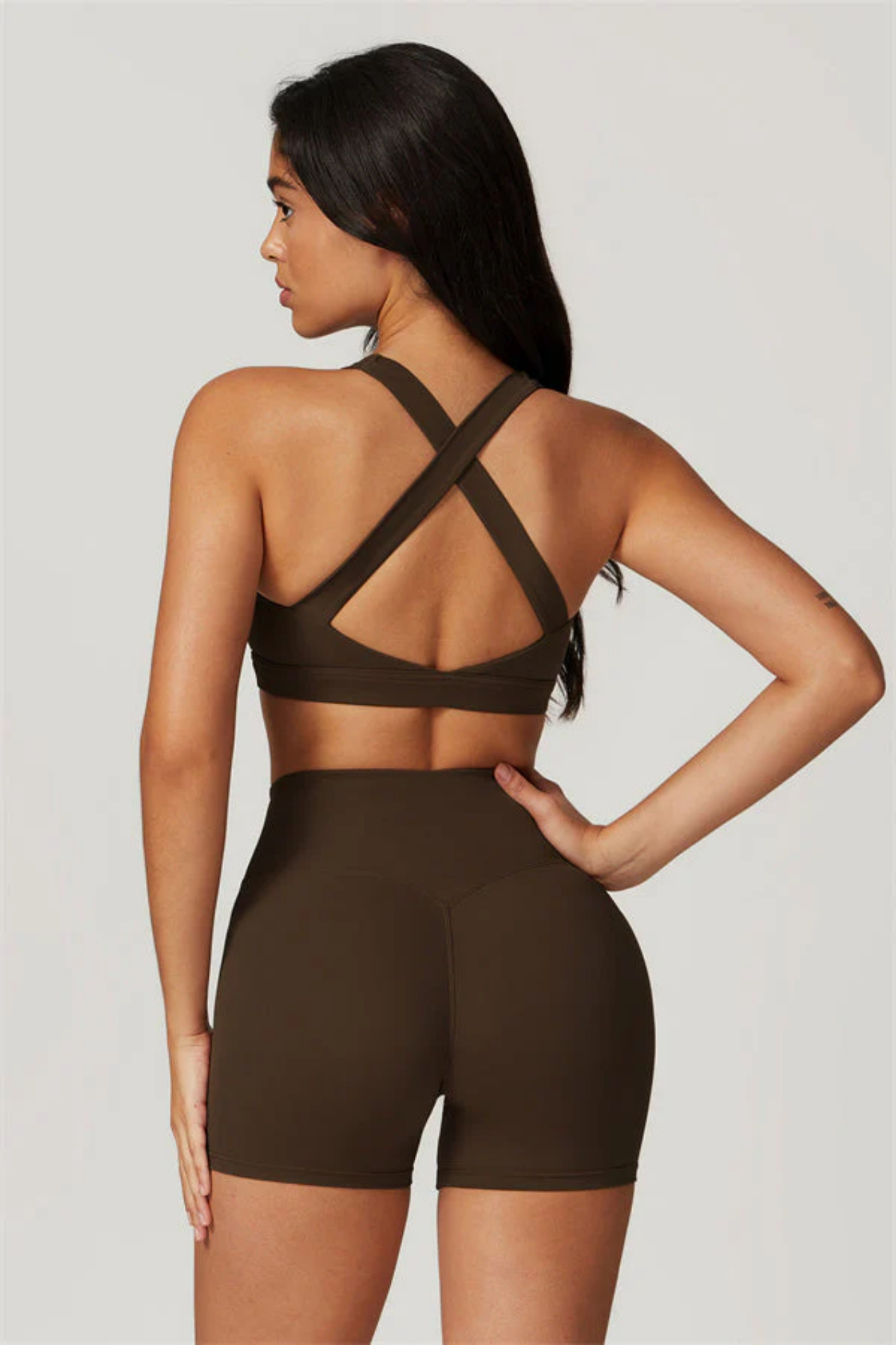 Ensemble Sport Femme SculptFit Sans Coutures – Brassière et Short Taille Haute