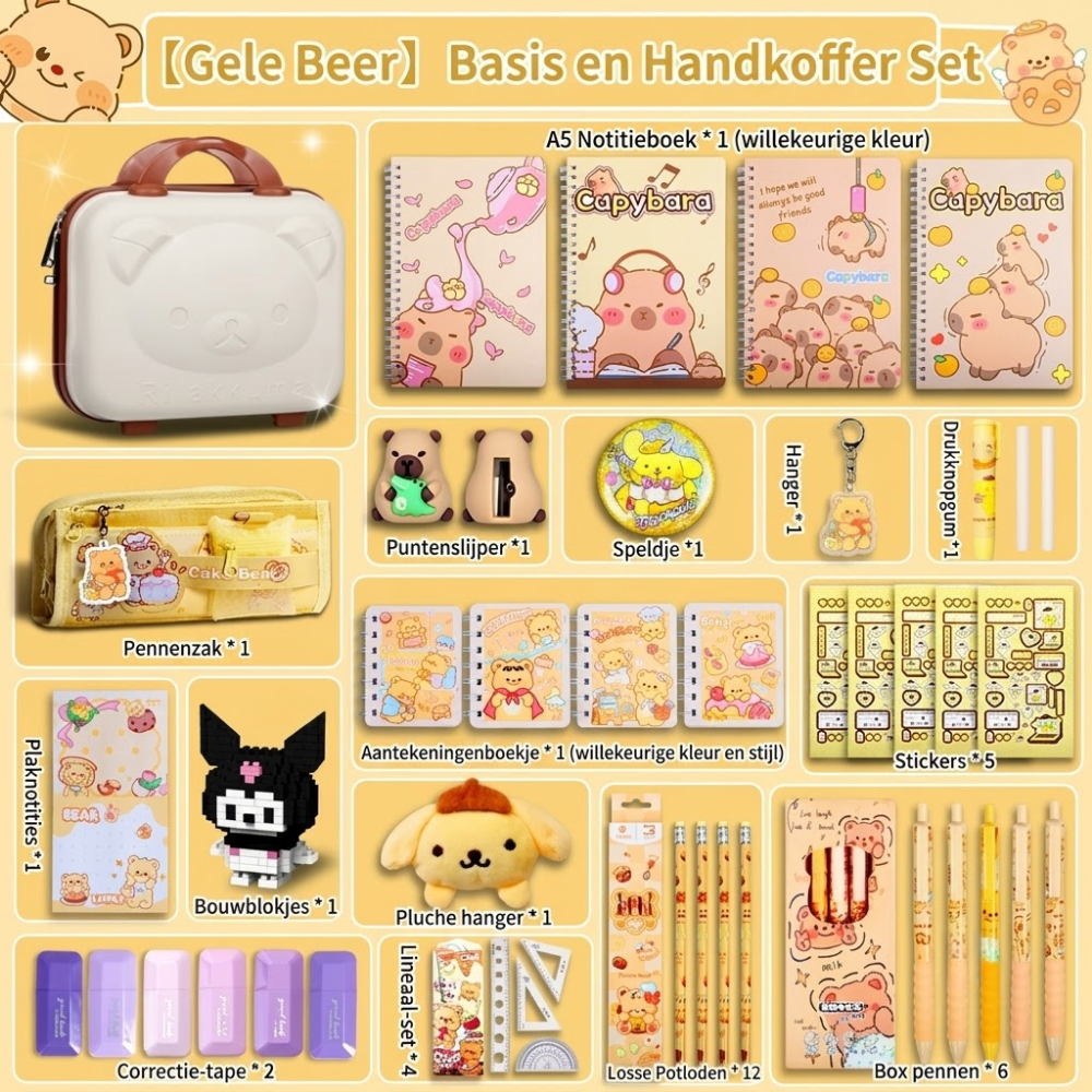 Coffret étude ours deluxe 1 avec valise à roulettes