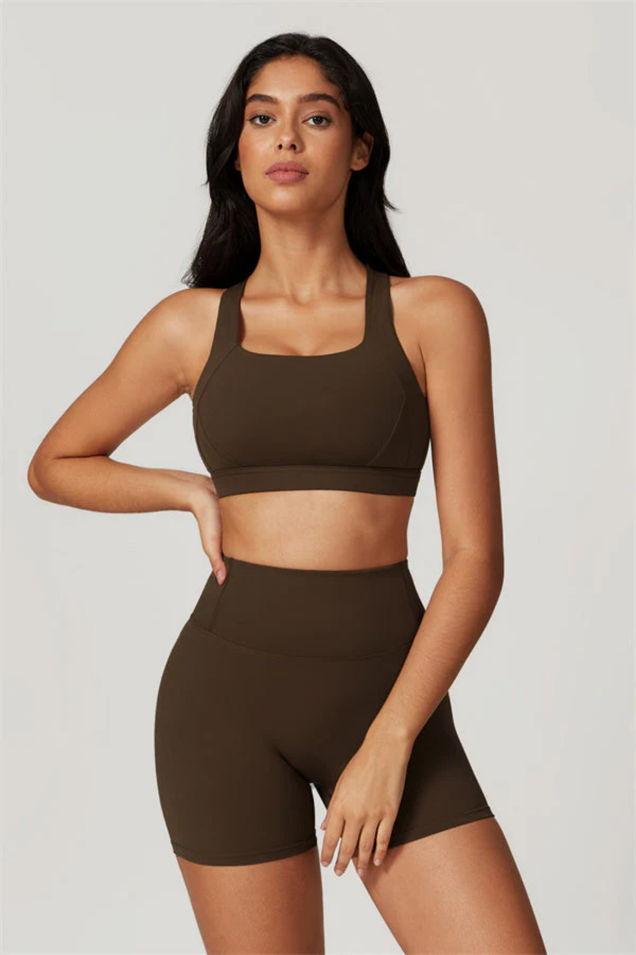 Ensemble Sport Femme SculptFit Sans Coutures – Brassière et Short Taille Haute