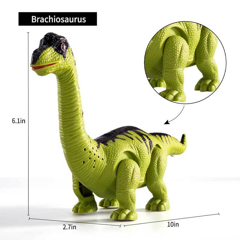 Dinosaure marcheur Brachiosaure à long cou, dimensions 25 × 7 × 15,5 cm
