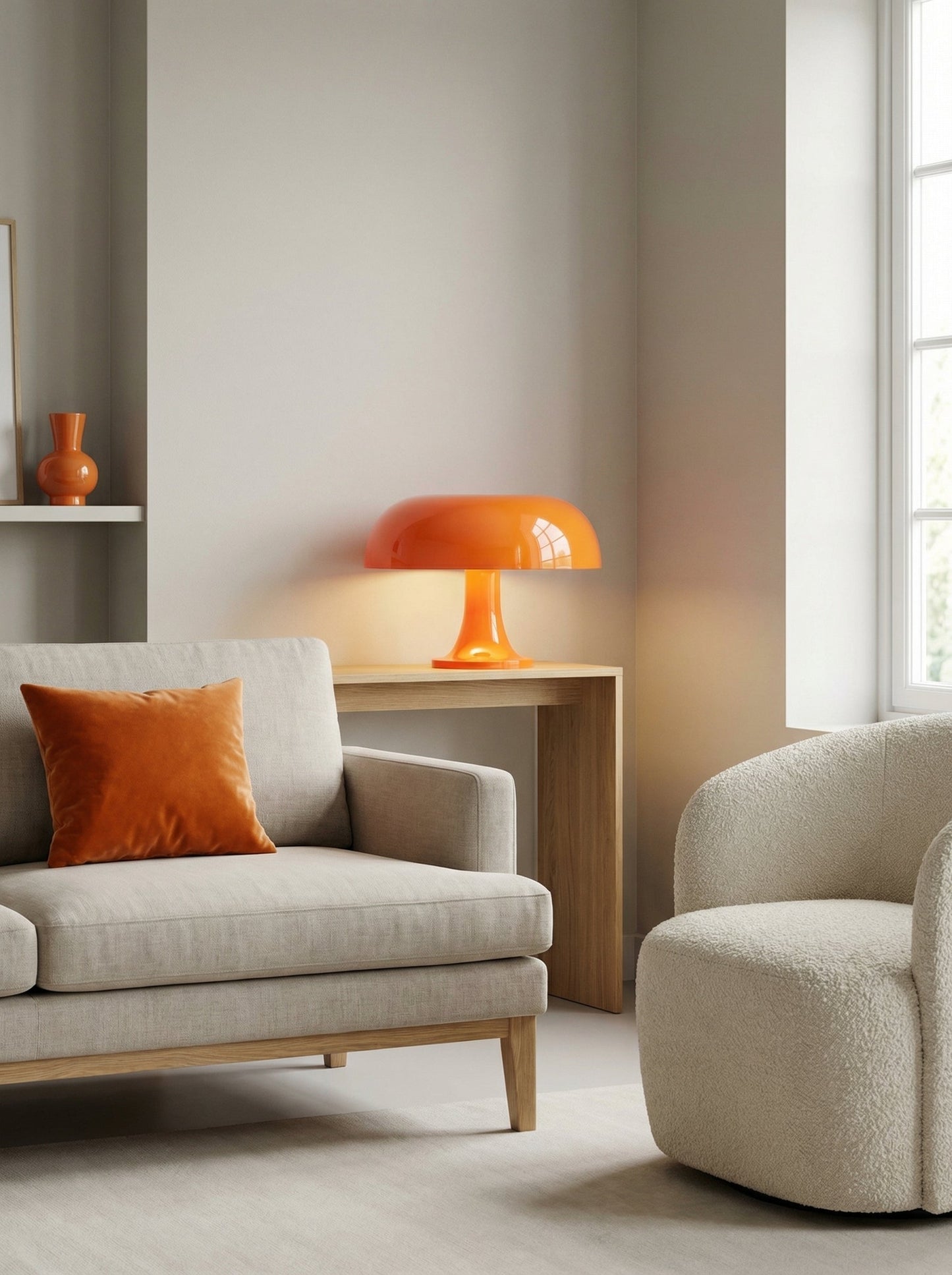 Lampe de Table Champignon Rétro Soléa - Éclairage d'Ambiance Chaleureux