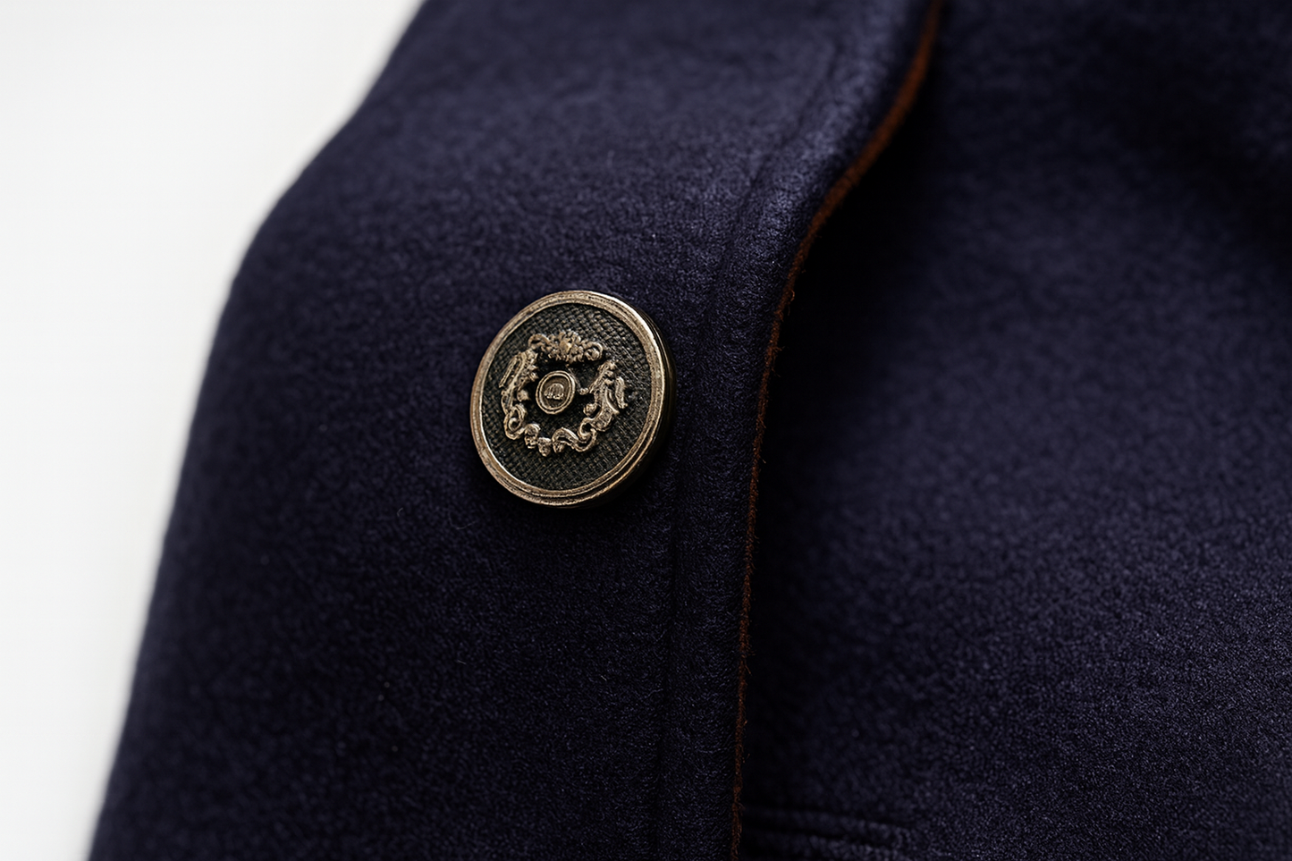 Manteau en polyester pour homme avec col montant