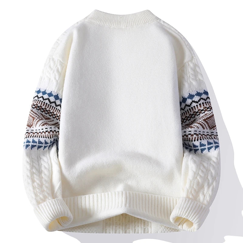 Pullover en polyester avec motif hivernal – vue 3