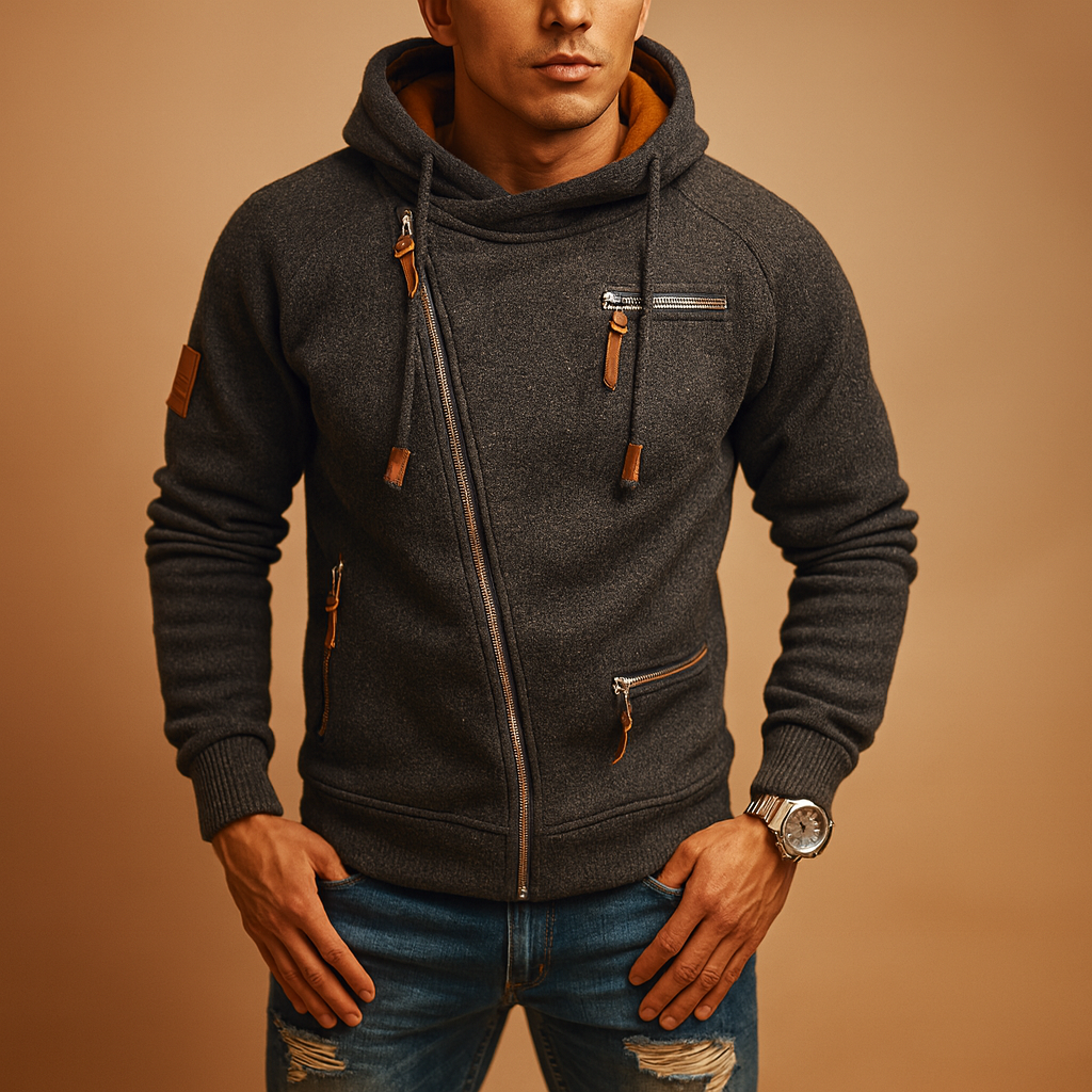 Vestes pour hommes avec capuchon et poches