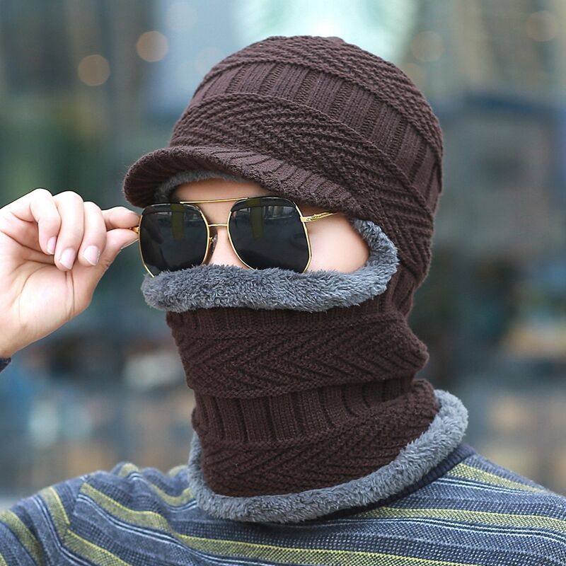 Bonnet Hivernal Multifonction 3-en-1 avec Protection Visage et Cou