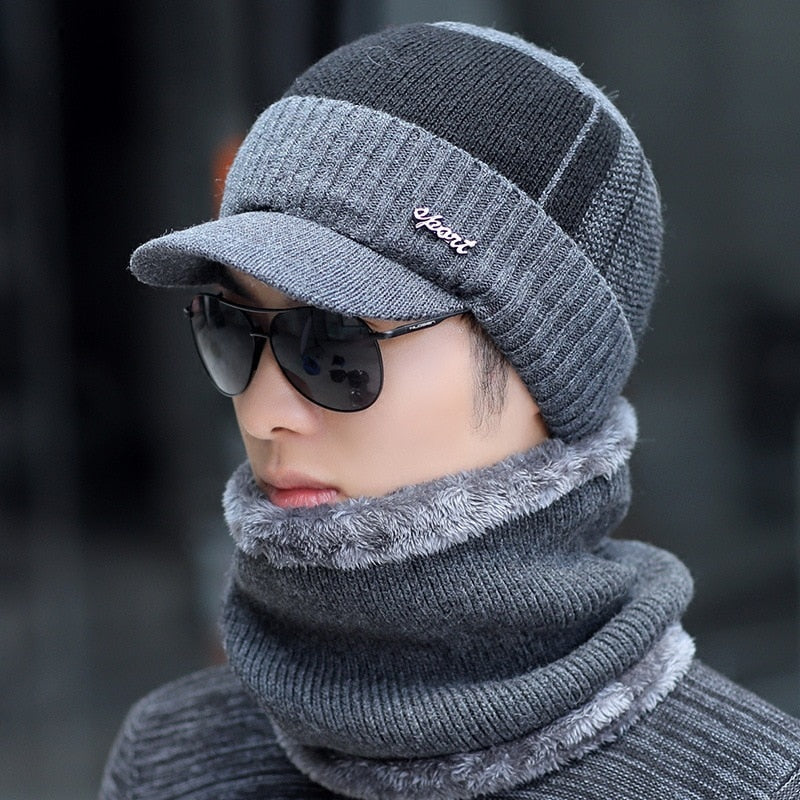 Bonnet Hivernal Multifonction 3-en-1 avec Protection Visage et Cou
