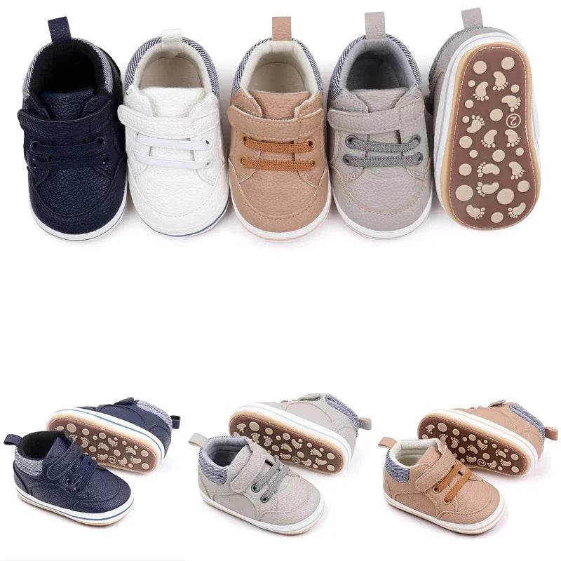 Chaussures bébé antidérapantes, vue de dessus