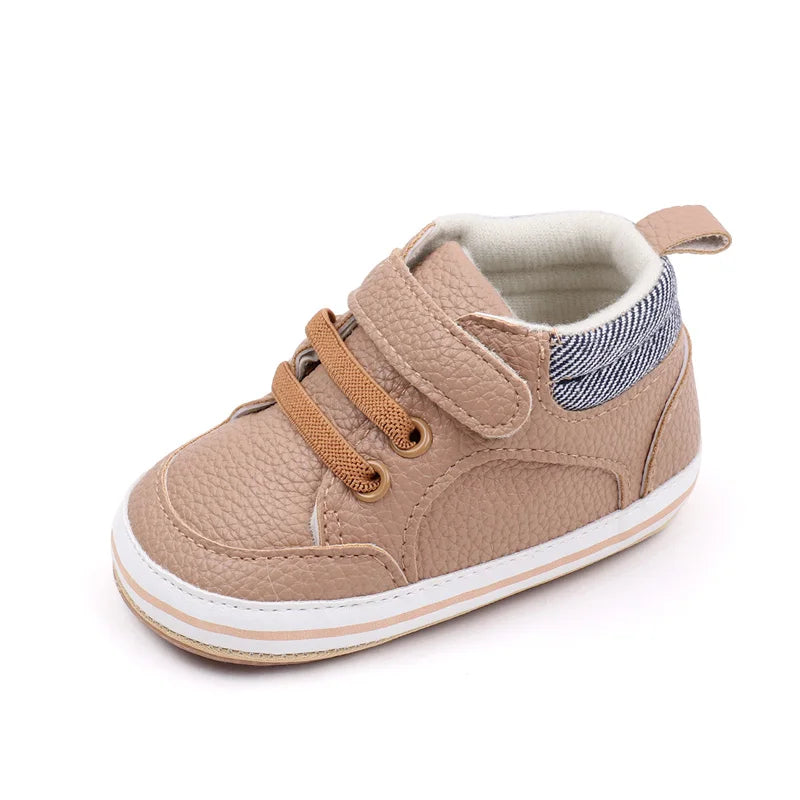 Chaussures bébé antidérapantes, coloris marron
