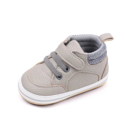 Chaussures bébé antidérapantes, coloris gris